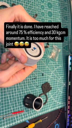 Vladimir on Instagram: "Big thanks @jlccnc_official for their help to produce this reducer. Parameters: ratio 1:16, momentum 29.9 kgcm, efficiency is around 75%. Conclusion - using rollers is better then balls. #robotics #robots #tech #technology #engineering #cnc #study #mechatronics #esp32 #arduino #raspberrypi"