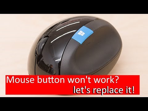Microsoft sculpt ergonomic mouse button won't click as usual ot won't work at all? Let's fix it!