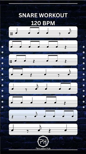 Snare Drum Timing Workout – 120 BPM | Groove Practice with Metronome