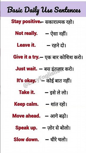 Daily Use English Sentences | Spoken English Practice | English Speaking Practice.