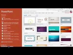 Importing a file into Powerpoint