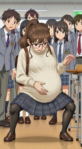 Student In Labor | Birth Stories | Anime Edit #birthstory #pregnancy #animegirl #contractions