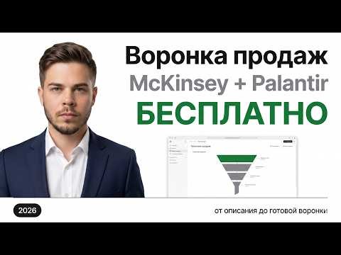 AI Воронка продаж McKinsey + Palantir — бесплатно в 2026 | Делаю c Claude прямо на видео
