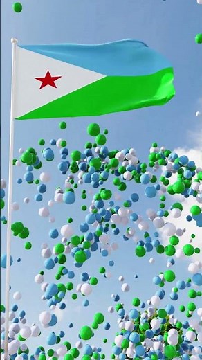 Djibouti National Anthem and Flag 🇩🇯 #anthem #djibouti