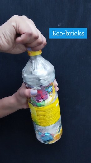 Read Caption 👇🏻 ~ What is an eco-brick? An ecobrick is a plastic bottle packed with used plastic to a set density. They serve as reusable building blocks.Ecobricks can be used to produce various items, including furniture, garden walls and other structures. Ecobricks are produced to effectively secure the plastic from degrading into toxins and microplastics.The ecobricking movement promotes the personal ecobricking process as a means to raise awareness of the consequences of consumption and th