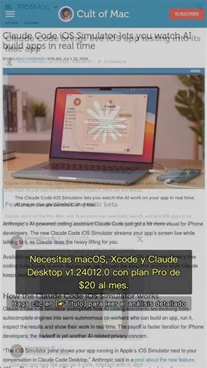 🧐👉 ¿Por qué Claude ahora puede probar apps iOS sin que toques Xcode? #QixNewsAI