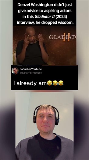 Denzel Washington didn't just give advice to aspiring actors in this Gladiator II (2024) interview