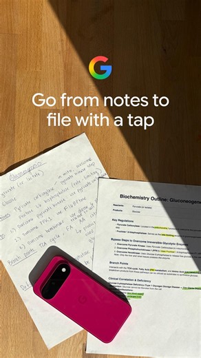 Turn messy notes into clean PDFs with Google Search ✨