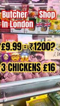 UK Butcher Shop Inside 😳🥩| Beef Lamb Pork Turkey Baby Chicken🇬🇧 #UK #Viral #Shorts#butcher#meat
