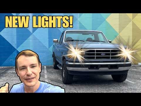I UPGRADE The Headlights on my OBS Ford F150!