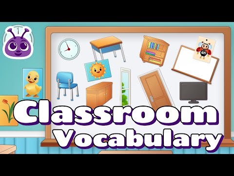 Classroom Vocabulary | English Vocabulary | FREE worksheets | Preschool and Kindergarten Activities