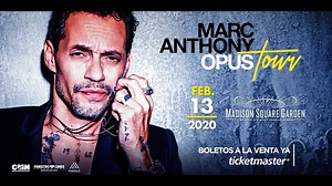 Marc Anthony brings his Opus Tour 2020 to The Garden on February 13! Access exclusive seats as a Chase cardholder. | Madison Square Garden