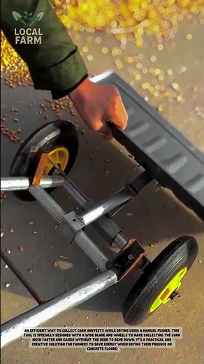 Amazing New Garden Tool! Manual Lawn & Driveway Sweeper Rake in Action