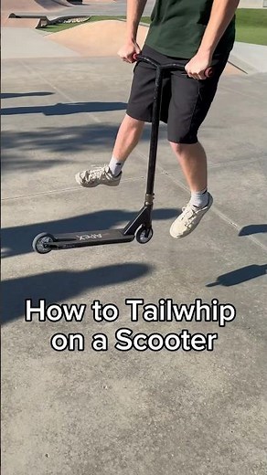 How To TAILWHIP On a SCOOTER #scooter #shorts #tutorial