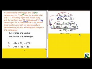 Solving Linear Systems Word Problem 2