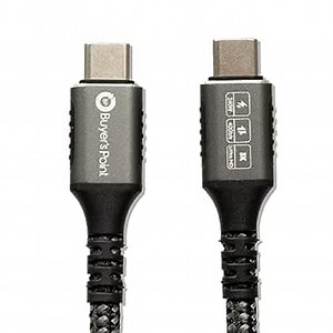 Buyer's Point USB C 4 Cable | 3.3 Ft | 1 Meter, Plug-and-Play with up to 40Gbps 240 W Charging for one 8k or Two 4k Home Media Devices, Compatible with Thunderbolt 4 & 3, USB 4 & More — 1 Pack