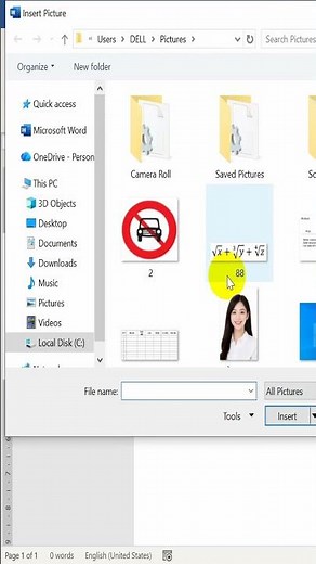 Cách chèn ảnh vào khung trong Word #viral #shorts #wordtips