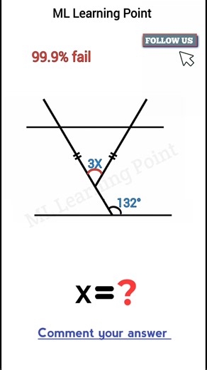 #viral #fypviralシ #mathematics #BasicGeometry #geometry #trendingreel #iqtest #fypシ #reels | ML Learning Point