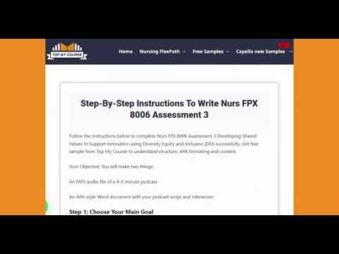 NURS FPX 8006 Assessment 3 – Diversity, Equity, and Inclusion (DEI)