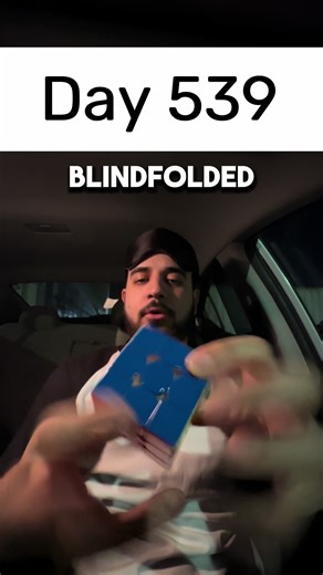 Day 539 of solving the Rubik’s cube blindfolded every single day until I break the National Record (NR). Method: M2/Oz Recorded time: 1:05.19 minutes ❌ Best time in this challenge: 52.28 seconds (from Day 493) Best official time: 1:55.00 minutes NR: 19.76 seconds #day538 #3bld #daily #challenge