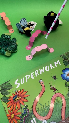 Early Years Resources on Instagram: "Make your own wriggling Superworm! 🪱 All you need is a strip of paper and a straw. ✨ Fold the paper strip and trim the sides to shape the worm ✨ Unfold and add eyes and a smile ✨ Use a straw to blow at the centre of the worm Challenge a friend to a Superworm race and see who can make their worm wriggle the quickest! #Superworm #PaperCrafts #EYFS #EarlyYears #SimplePlayIdeas #LearningThroughPlay #ActivitiesForKids #LearningForLess #Crafts #DIYForKids"