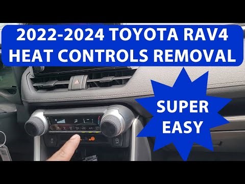 How To Remove 2022-2024 Toyota Rav4 Heat/AC Controls. So Easy.