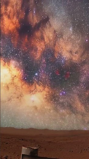 What Night Really Looks Like on Mars 🌌 | A Sky Filled with Endless Stars #mars #space #nasa