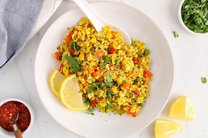 Garlic Turmeric Fried Rice with Vegetables - Plant Based Jess