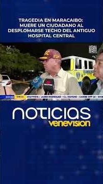 Tragedy in Maracaibo: Man dies after roof of old Central Hospital collapses.