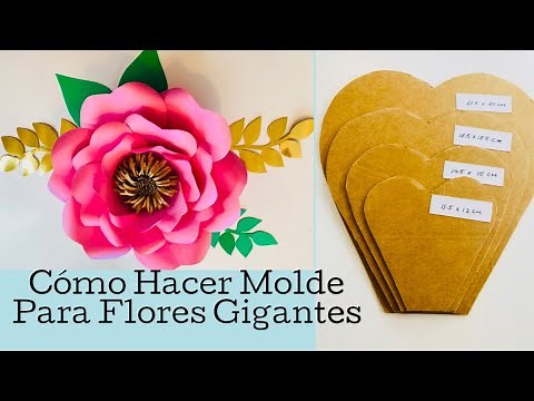 Cómo Hacer Moldes Para Flores Gigantes Tem #9 - Giant Flower Template Making Tutorial - Tem # 9