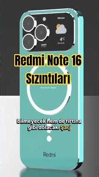 Redmi Note 16 Sızıntıları (10.000 mAh Batarya!) 🔋ŞARJ ALETİNİ ÇÖPE ATTIRAN TELEFON! 😱
