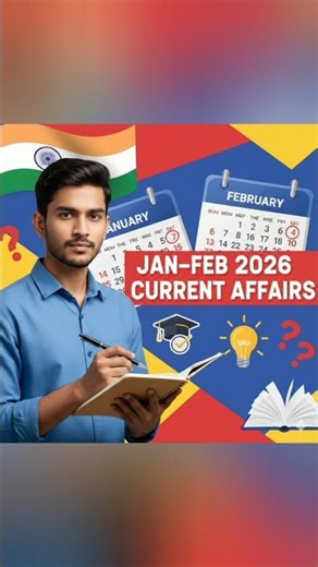 जनवरी–फरवरी 2026 करंट अफेयर्स | 6 Important MCQ | RPSC, Lab Assistant, CET, SSC