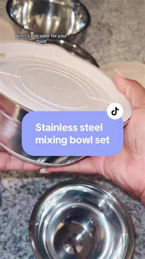 Stainless Steel Mixing Bowl Set for Convenient Cooking