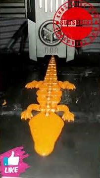 Crocodile articulated toy 3d print Crealty ender3 v3 Ke #crealty #3dprinting #toys