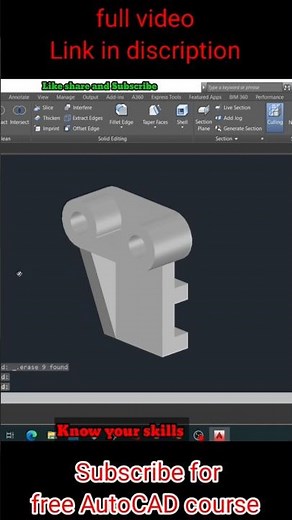 Free AutoCAD tutorial for beginners students