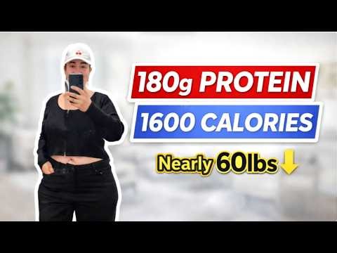What 183g of Protein Looks Like on a 1,600 Calorie Day (EASY Meals)
