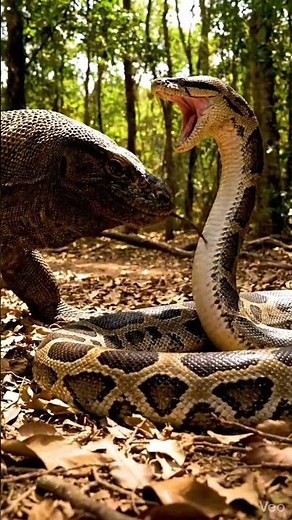 Komodo Dragon vs Python | Deadly Reptile Clash