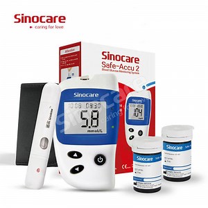 [Hot Item] CE Certified Sinocare Safe Accu 2 Portable Blood Glucose Meter Diabetes Tester Blood Sugar Checker with 50 PCS Test Strips
