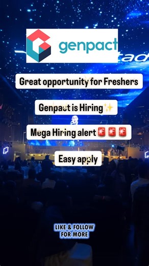 @guide_to_career on Instagram: "🚨 Genpact Hiring – Process Associate (Customer Service) – Hyderabad! 🚨 Looking for a stable job with an MNC that’s good for both freshers and experienced candidates? This opportunity is for YOU! 👇 📍 Company: Genpact 💼 Role: Process Associate – Customer Service 📍 Location: Hyderabad 👥 Experience: 0–3 Years (Freshers can apply) 💻 Work Mode: Full-time | Office ✨ What You’ll Do: ✔ Assist customers by resolving queries ✔ Provide high-quality support ✔ Use inter