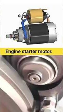 Engine starter motor mechanism in mechanical engineering #shorts #viral #mechanical