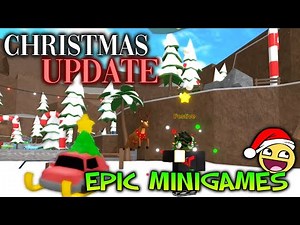 Epic Minigames CHRISTMAS UPDATE / New Minigames, Gears, Pets, Titles, Effects, Code + Festive Lobby!