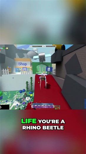 Video Game Beast Mode Rhino Beetle Dodge, Mantis Encounter! #roblox #beeswarmsimulator #shorts