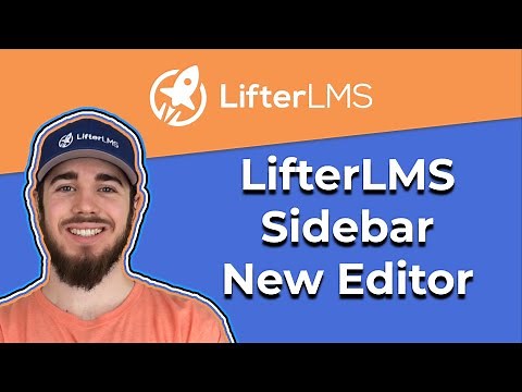 How to Edit the Sidebar in LifterLMS (With the New Widget Editor)