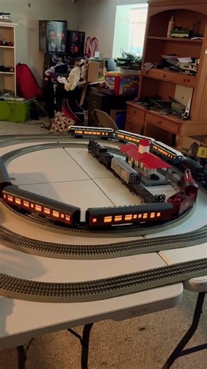 Polar Express and Hogwarts Express on the new layout!