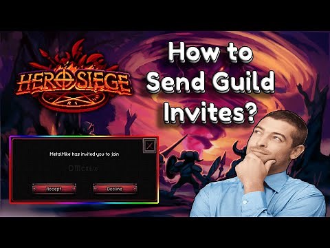 How to Send Guild invites | Hero Siege
