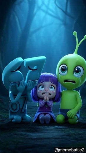 PatilaEXE The Dusk call Alus green alien and Little Rumi HUNGRY WORM KPOP Demon Hunters 14