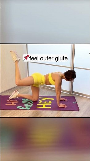 No time? Do this 8 min glute workout (no equipment) 🍑