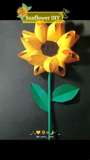 DIY 🌻✨SUNFLOWER 💛🪞#craftyhome #diy #artandcraft #subscribe #homedecor #sunflower