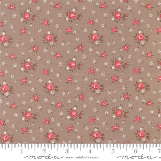 Moda Fabrics, Lyda Rose by Bunny Hill Designs, Stone Tiny Florals, 3071-22, 100% Quilting Cotton Fabric - Etsy