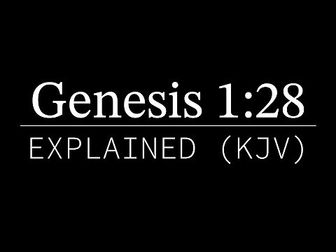 Genesis 1:28 Explained | KJV Bible